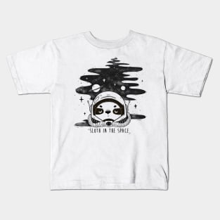 Sloth in the Space Kids T-Shirt